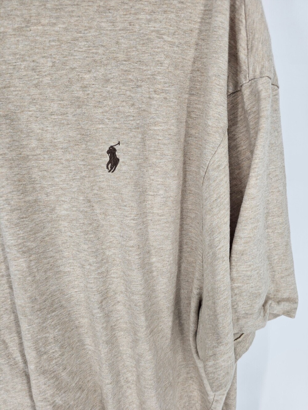 Polo Ralph Lauren Mens Sz 3XB Short Sleeve T Shirt Light Tan Beige - Picture 2 of 5